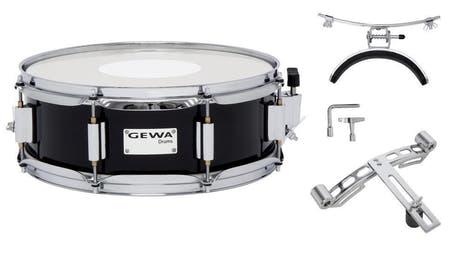 GEWA tamburo da parata 13" x 5", betulla laminata nera