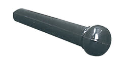 GEWA pioli per ponticello in plastica nera senza punto, 6 pz.