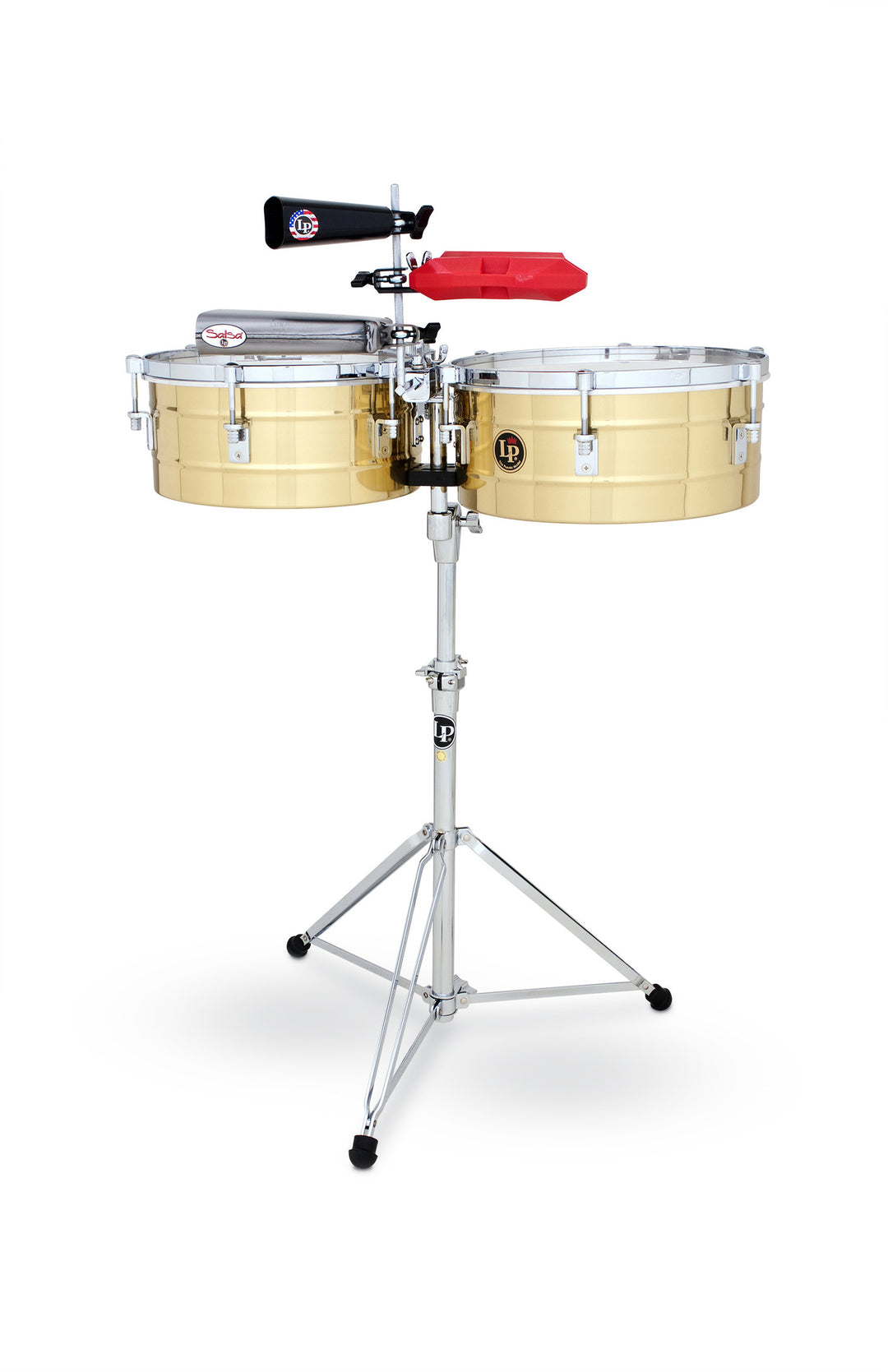 Latin Percussion Timbales Tito Puente in ottone massiccio - 14"/15" (LP257-B)