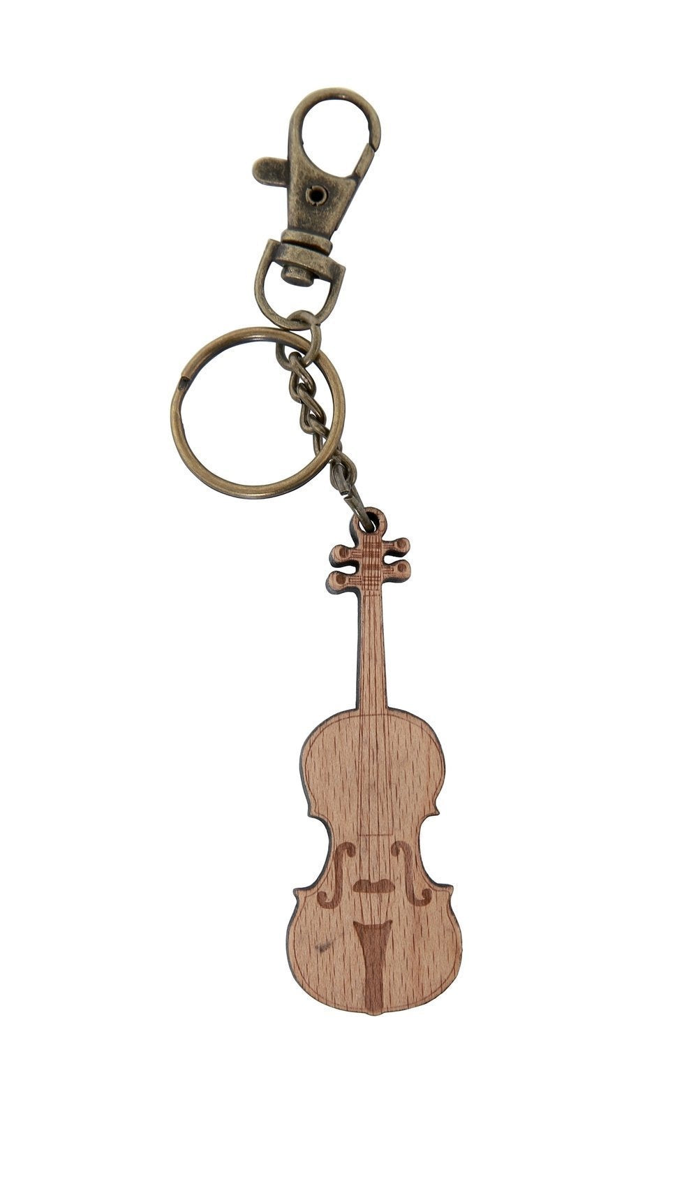GEWA portachiavi a forma di violino, legno
