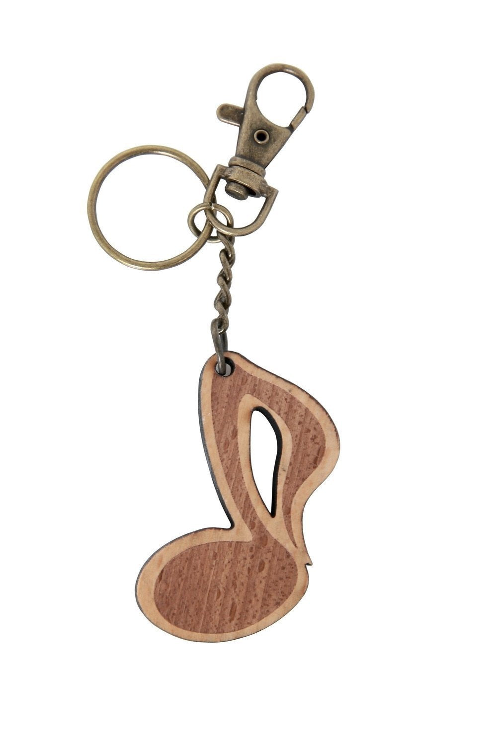 Portachiavi GEWA a forma di croma, in legno