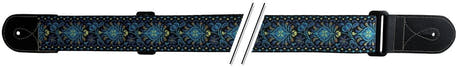GEWA Guitar Straps F&S Folk Jacquard - Blue-Yellow
