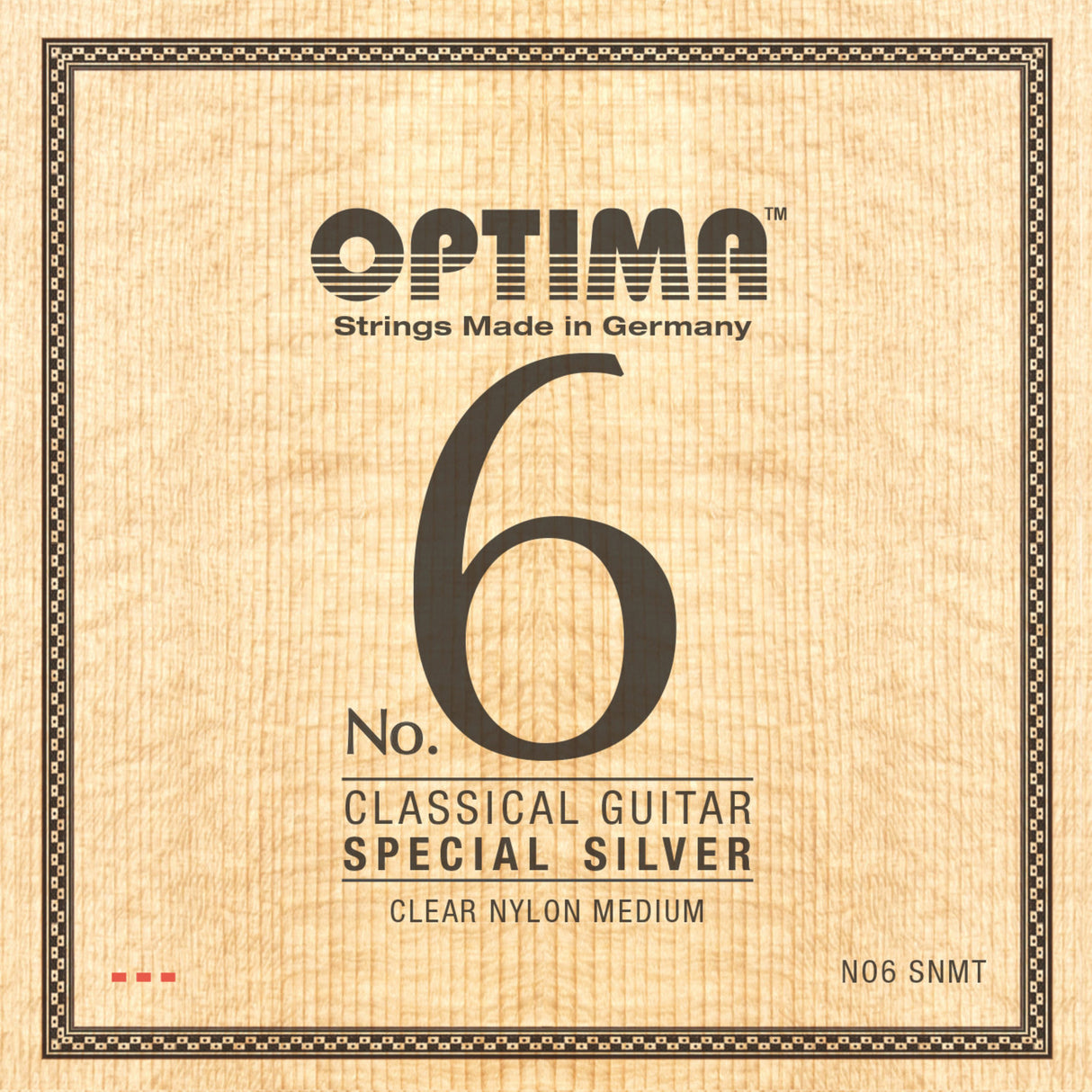 Optima Strings for classic guitar No. 6 Special Silver - Set Nylon medium (NO6.SNMT)
