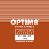 Optima 3006 set di corde per banjo a 5 corde, ad anello