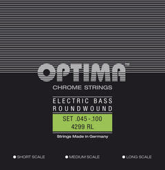 Corde per E-Bass Optima Chrome Strings Round Wound Long Scale - Set 4-string reg-light (4299L)