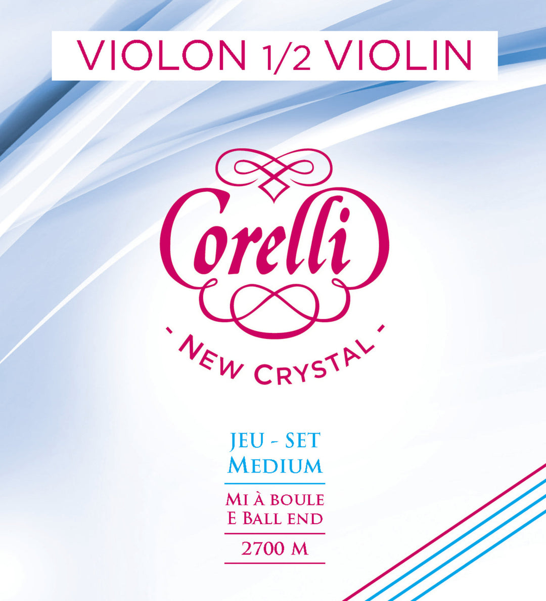 Corde per violino Corelli New Crystal - Set 1/2 (2700M)