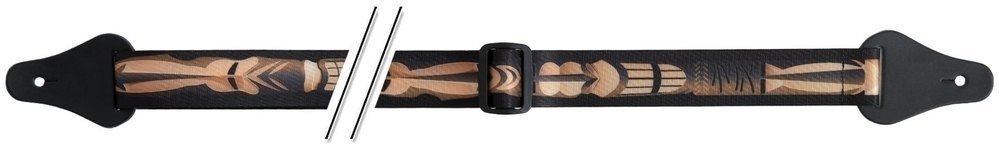 Fire & Stone tracolla per ukulele in nylon, "Totem Two", 37 mm