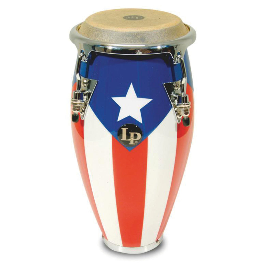 Latin Percezione Conga Mini accordabile - Puerto Rican Flag (LPM198-PR)