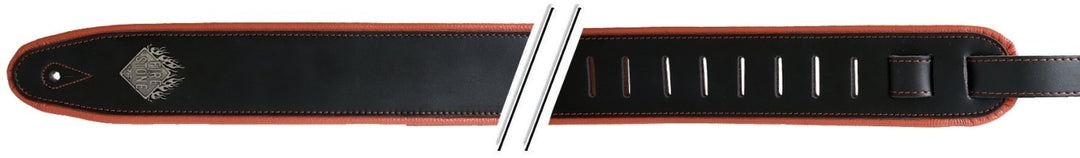 GEWA tracolle per chitarre F&S Comfort - nero/arancione