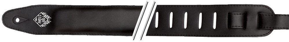 Fire & Stone Comfort tracolla per chitarra in pelle, marrone, imbottita da 60 mm