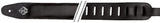 Tracolla per chitarre Fire & Stone Comfort in pelle, nera, imbottita 60 mm