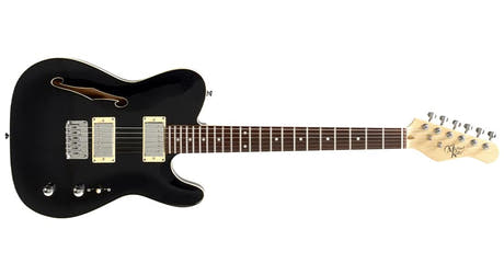 Michael Kelly 58 Thinline semi-hollow chitarra elettrica, Gloss Black