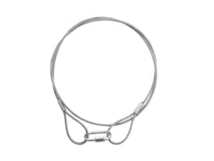 EUROLITE Fune d'acciaio (SC) 900x3mm argento