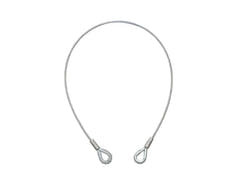 EUROLITE Fune d'acciaio 1000x6mm argento con redancia