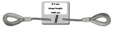 EUROLITE Fune d'acciaio 1000x6mm argento con redancia