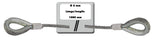 EUROLITE Steel Rope 1000x6mm silver with Thimble