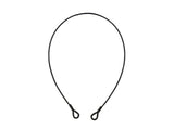 EUROLITE Steel Rope 1000x4mm black with Thimbles