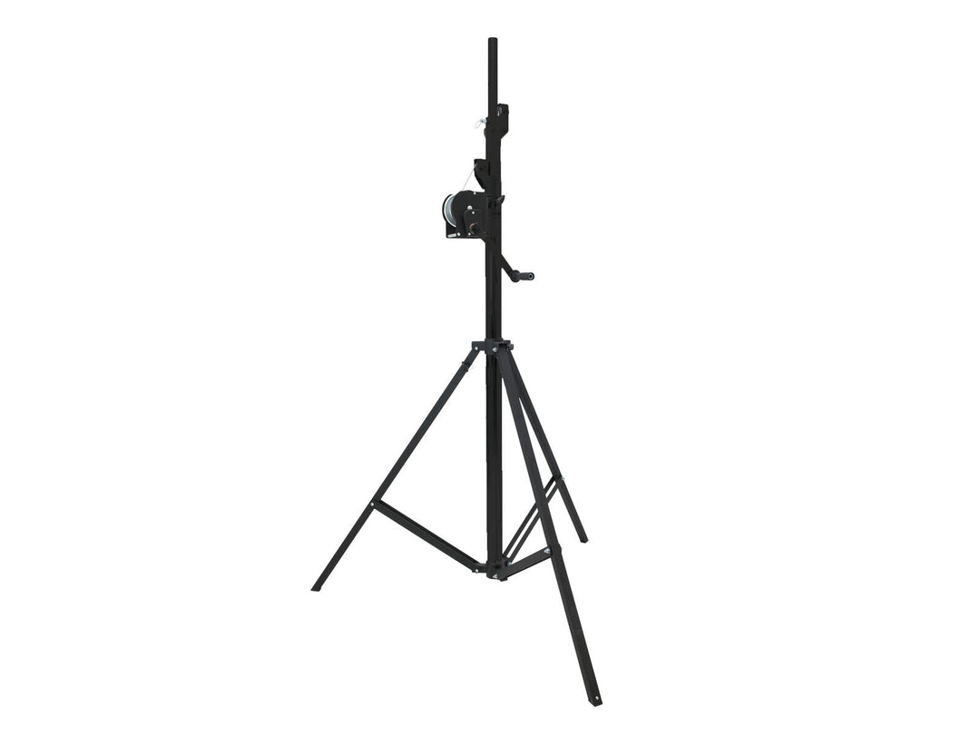 Set EUROLITE STT-400/85 Winch Stand TÜV/GS black + STV-3529 Adapter long