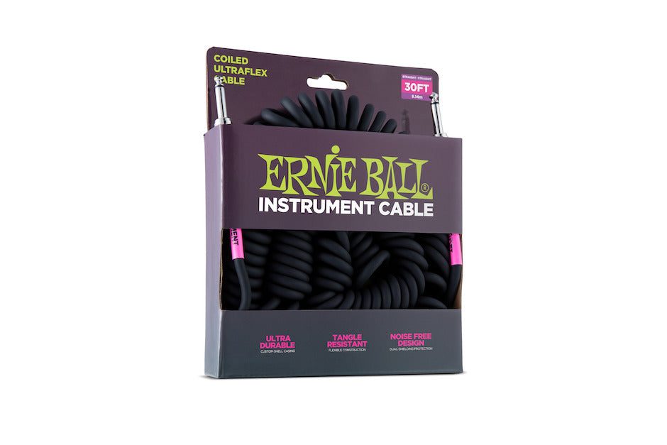 Ernie Ball 6044 Cavo a spirale, 10m. Black.