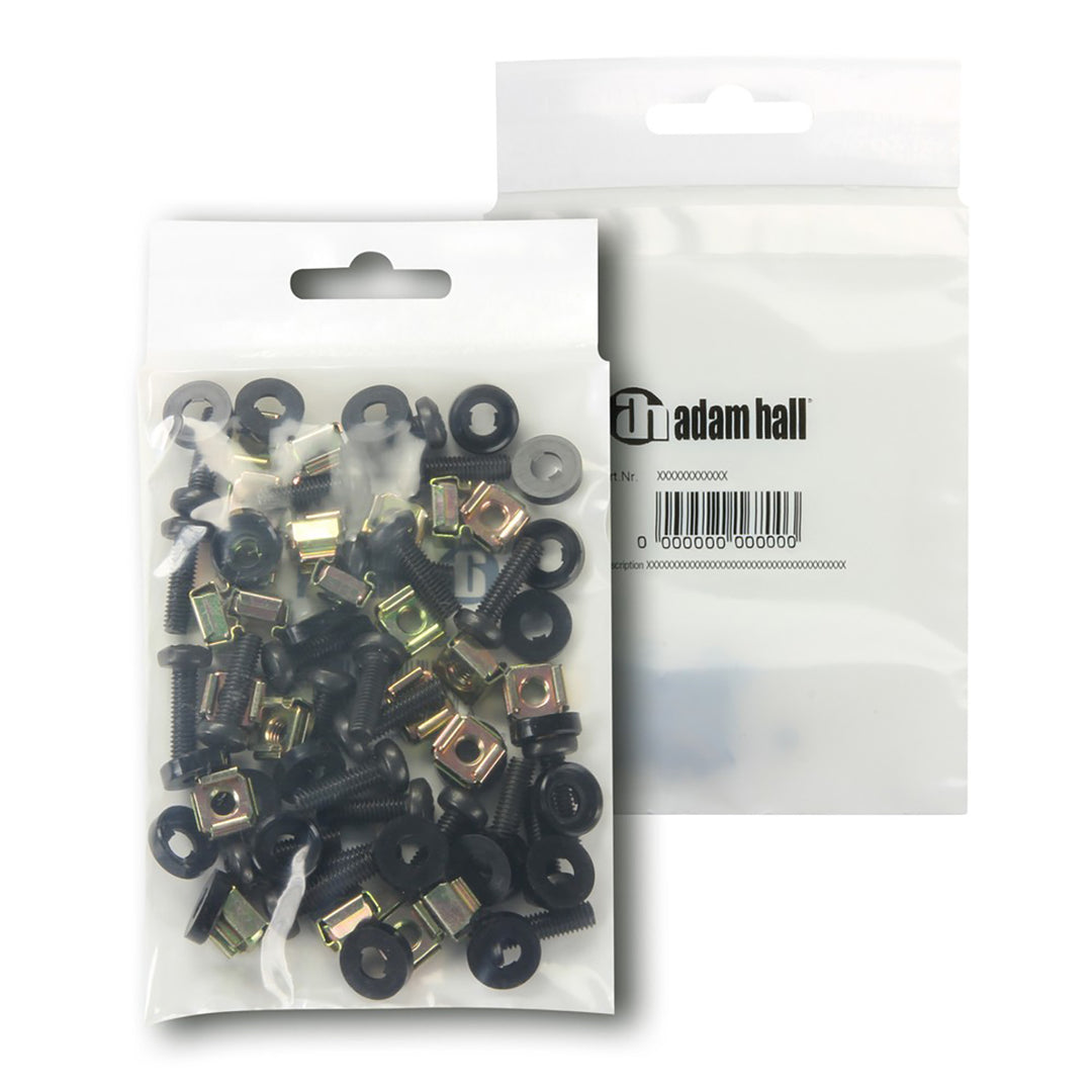 Adam Hall - Screws for 19" rack, 20 mm / 24 pcs.