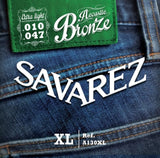 Savarez A130XL Bronze corde per chitarre western, extra light .010 fino a .047