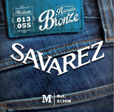 Savarez A130M Bronze corde per chitarra acustica, medium .013 a .055