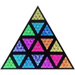 LIGHT4ME TRIANGIS LED effetto luminoso 64x2W RGBA a asse