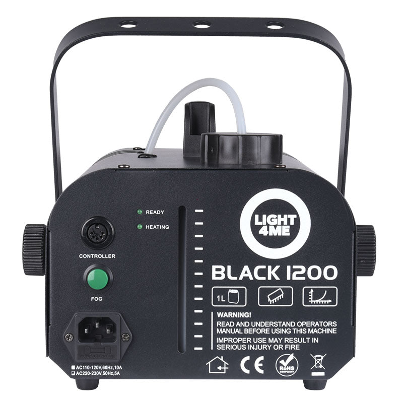 Light4Me 1200 nero macchina del fumo