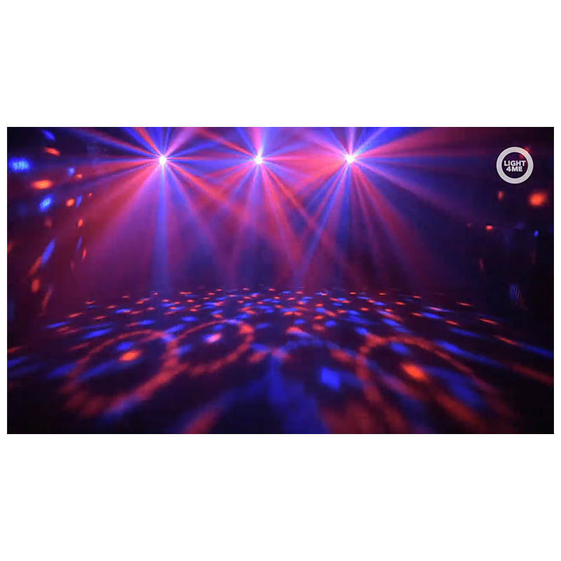 LIGHT4ME T-BAR LED PAR BLOMSTERKUGLE LASER UV STROBE illuminazione da discoteca multieffetto
