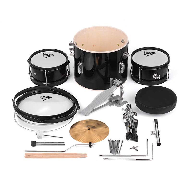 V-TONE VD Junior BK set di batteria per bambini – Set di batteria acustica per bambini