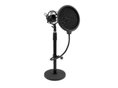 OMNITRONIC MSP-1 Stand per Microfoni con supporto antiurto e filtro antipop