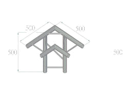 ALUTRUSS BILOCK BQ2-PAL31H angolo a 3 vie 90°