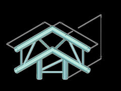 ALUTRUSS BILOCK BQ2-PAL31V Angolo a 3 vie 90°