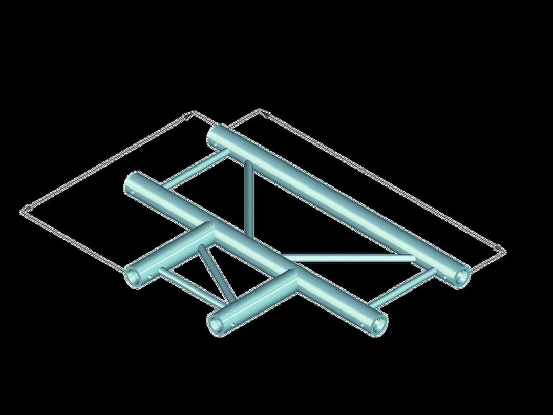 ALUTRUSS BILOCK BQ2-PAT35H elemento a T a 3 vie 90°