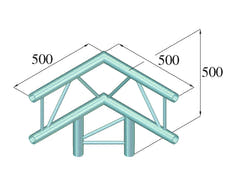 ALUTRUSS BILOCK BQ2-SPAL31V Angolo a 3 vie 90° bk