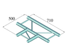 ALUTRUSS BILOCK BQ2-SPAT35H Raccordo a T a 3 vie 90° bk