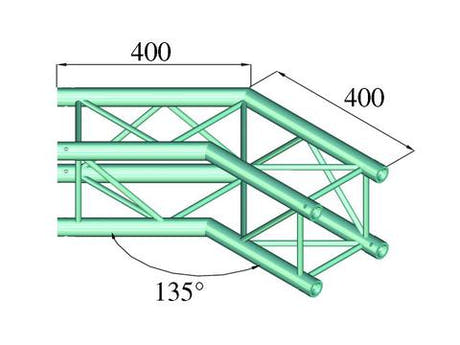 Alutruss DECOLOCK DQ4-PAC23 Angolo a 2 vie (135°)
