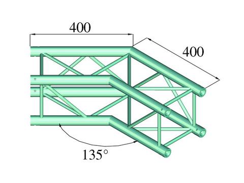 Alutruss DECOLOCK DQ4-PAC23 Angolo a 2 vie (135°)