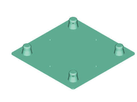 Alutruss DECOLOCK DQ4-WPM wall mounting plate MALE