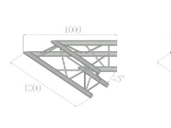 ALUTRUSS TRILOCK 6082AC-19 angolo a 2 vie 45°
