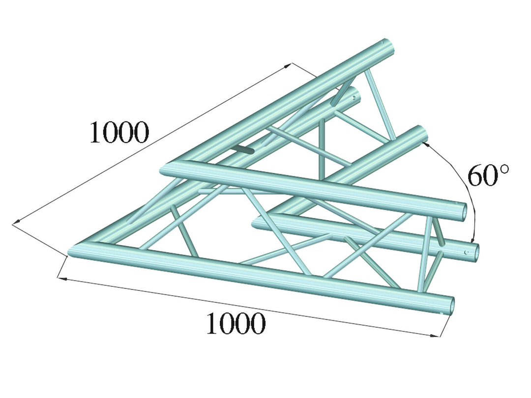 ALUTRUSS TRILOCK 6082AC-20 Angolo a 2 vie 60°
