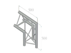 ALUTRUSS TRILOCK 6082AC-24 angolo a 2 vie 90° /\