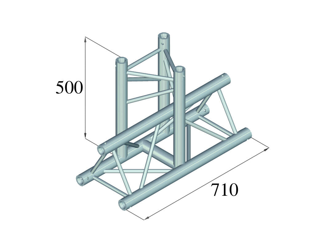 ALUTRUSS TRILOCK 6082AT-35 Raccordo a T a 3 vie