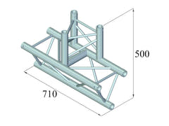 ALUTRUSS TRILOCK 6082AT-38 Raccordo a T a 3 vie