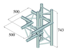 ALUTRUSS TRILOCK 6082AC-44 elemento a 4 vie \/ sinistro