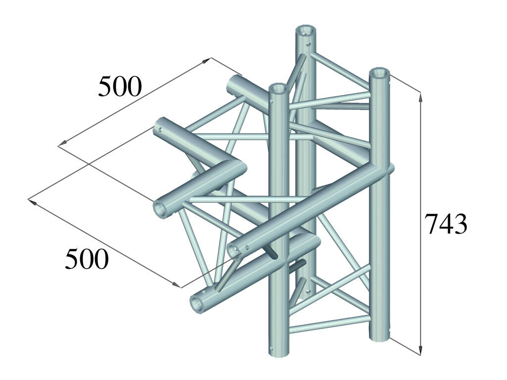 ALUTRUSS TRILOCK 6082AC-44 elemento a 4 vie \/ sinistro