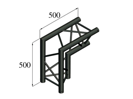 ALUTRUSS TRILOCK S-PAC 25 angolo a 2 vie 90°\/ nero