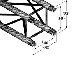 ALUTRUSS QUADLOCK TQ390-2500 Trave trasversale a 4 vie