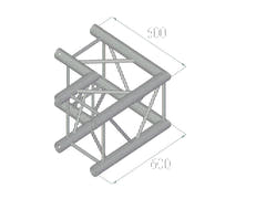 ALUTRUSS QUADLOCK TQ390-QQC21 Angolo a 2 vie 90°