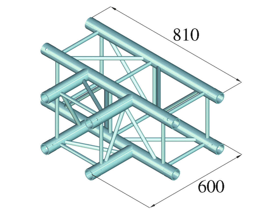 ALUTRUSS QUADLOCK TQ390-QQT35 Raccordo a T a 3 vie